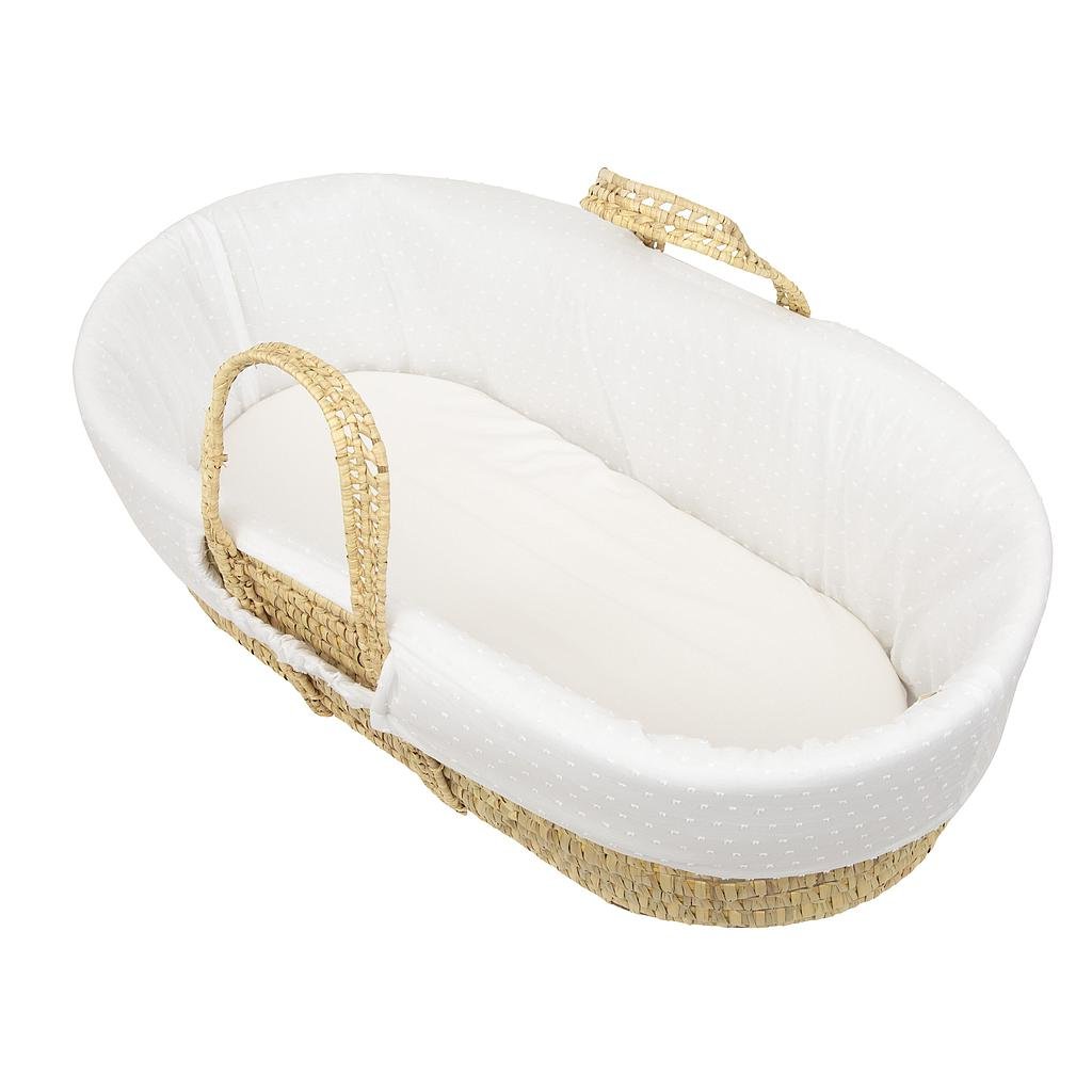 Funda interior capazo Plumeti Blanco - Nanetes